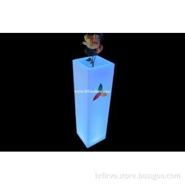Environmentally friendly PE material LED Flower Pot for dec